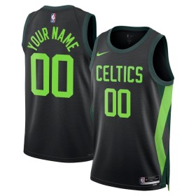Camiseta Hombre Boston Celtics Personalizadas 2024-25 Nike City Edition Negro Swingman